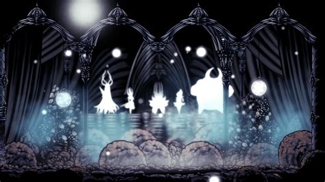 hollow knight endeuillée grise|Les Cinq Grands Chevaliers .